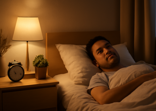 Person sleeping peacefully in a cozy bedroom representing CBT-I insomnia treatment
